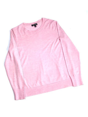 Banana Republic Sweater Pink 100% Merino Wool Crew Neck Sweater L